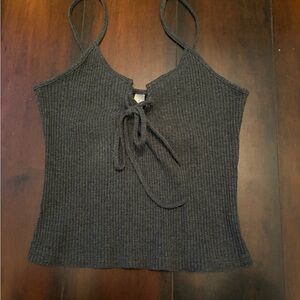 Brandy mervilor Charcoal Ribbed Camisole